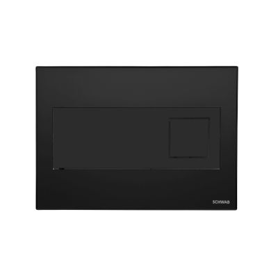 Schwab Caro przycisk spłukujący do WC tworzywo czarny mat/metal 681017