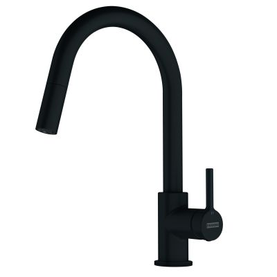 Franke Centro zlewozmywak granitowy 78x50 cm z baterią czarny mat 1140.733.329