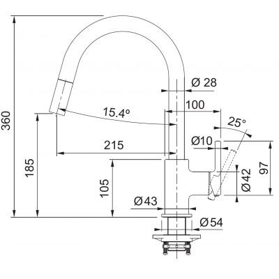 Franke Centro zlewozmywak granitowy 78x50 cm z baterią czarny mat 1140.733.329