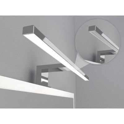 Domtech LED_on lustro łazienkowe 80x60 cm z oświetleniem i półkami dąb sonoma1D-39MI-VDKR