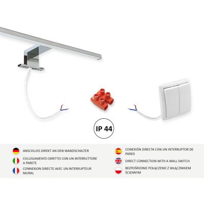Domtech LED_on szafka łazienkowa 60x50 cm z oświetleniem biały K5-CKQ5-ASLV