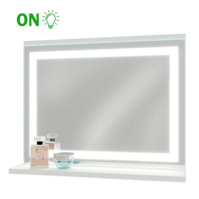 Domtech LED_in lustro łazienkowe 60x50 cm z oświetleniem biały LEDin.50x60.1P.BIA