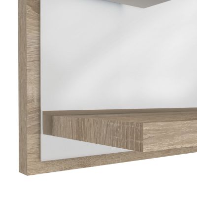 Domtech Lux lustro łazienkowe 60x50 cm z półką prawe dąb sonoma LUX.3P.P.50x60.DAB
