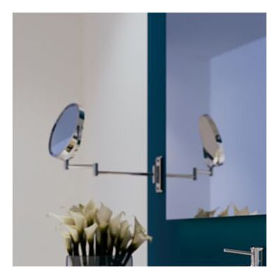 Geesa Mirror lusterko kosmetyczne 20x20 cm okrągłe chrom 911085