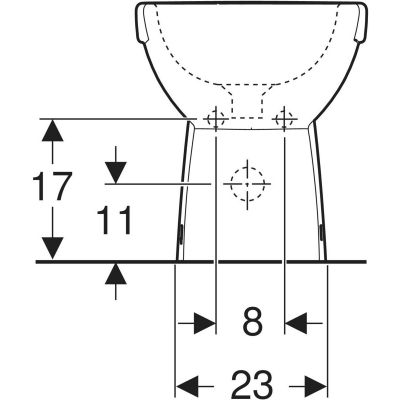 Geberit Selnova Compact bidet stojący biały 115.086.GH.1