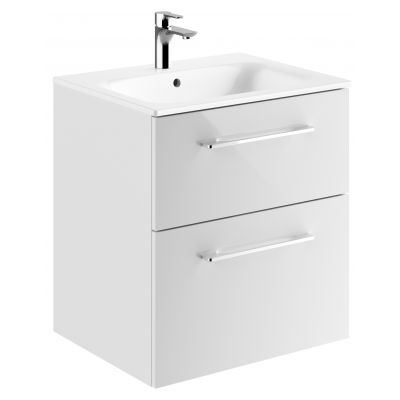 Geberit Selnova Square umywalka z szafką 60 cm białą 501.236.00.1