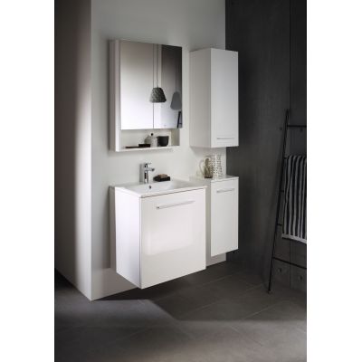 Geberit Selnova Square umywalka z szafką 60 cm białą 501.236.00.1