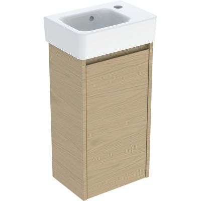 Geberit Selnova Square umywalka z szafką 36 cm dąb 504.130.PS.1