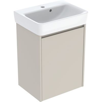 Geberit Selnova Square umywalka z szafką 50 cm piaskowoszary 504.132.DB.1