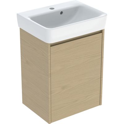 Geberit Selnova Square umywalka z szafką 50 cm dąb 504.132.PS.1