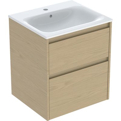 Geberit Selnova Square umywalka z szafką 55 cm dąb 504.137.PS.1