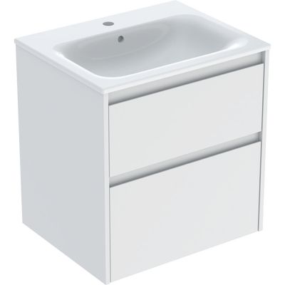 Geberit Selnova Square umywalka z szafką 60 cm białą 504.138.00.1