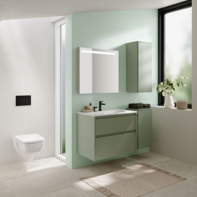 Geberit Selnova Square umywalka z szafką 60 cm białą 504.138.00.1