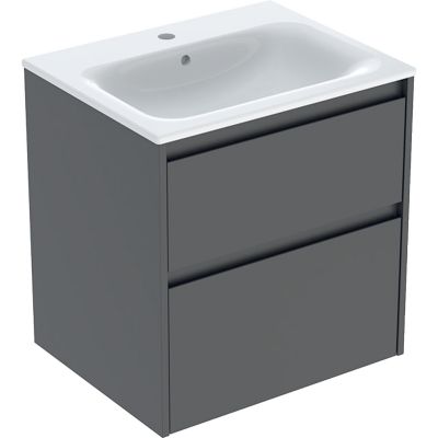 Geberit Selnova Square umywalka z szafką 60 cm lava 504.138.JK.1