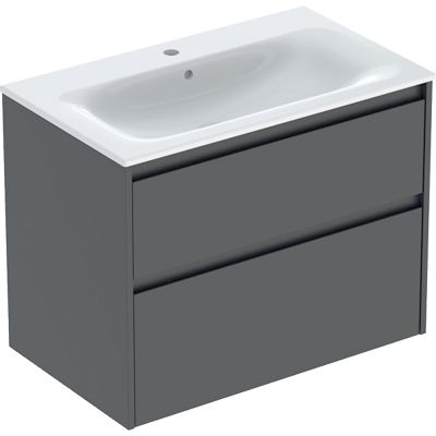 Geberit Selnova Square umywalka z szafką 80 cm lava 504.139.JK.1