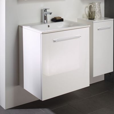 Geberit Selnova Square umywalka z szafką 60 cm białą 501.236.00.1