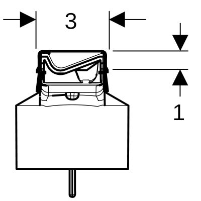 Geberit CleanLine rynna zbiorcza do odpływu liniowego 90 cm 154.446.KS.1