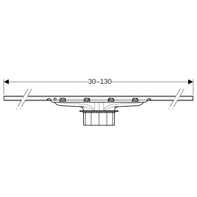Geberit CleanLine odpływ liniowy 130 cm stal 154.503.KS.1