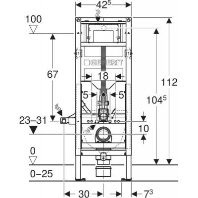 Geberit Duofix Sigma stelaż podtynkowy do miski WC wiszącej 111.396.00.6