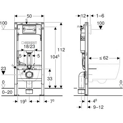 Geberit Duofix Delta stelaż podtynkowy do miski WC wiszącej 111.170.00.2