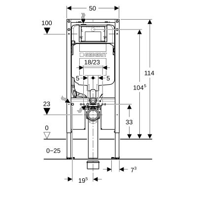 Geberit Duofix Sigma stelaż podtynkowy do miski WC wiszącej 111.796.00.2