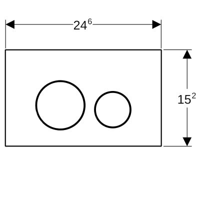 Geberit Sigma40 przycisk spłukujący do WC lava 115.628.JK.1