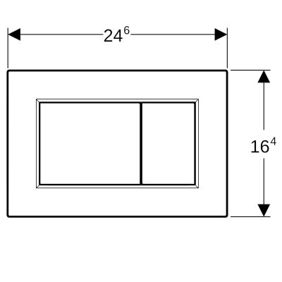 Geberit Sigma01 przycisk spłukujący do WC chrom mat 115.660.JQ.1