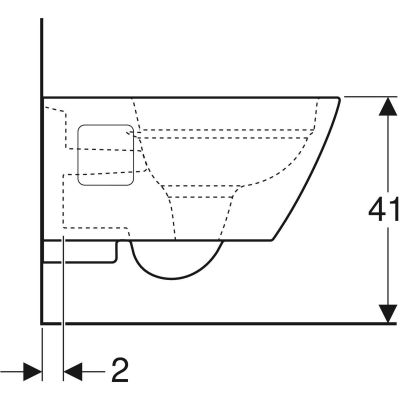 Geberit Duofix Basic stelaż podtynkowy z uszczelką i miską WC Selnova Square Rimfree z deską wolnoopadającą 118.344.00.2