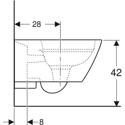 Geberit Duofix Basic stelaż podtynkowy z uszczelką i miską WC Smyle Square Rimfree z deską wolnoopadającą 118.346.00.2