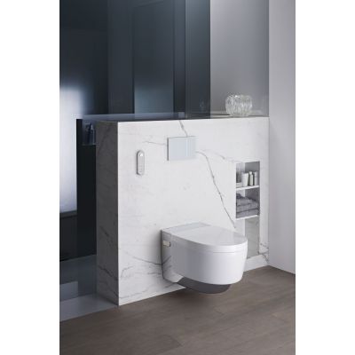 Geberit AquaClean toaleta myjąca wisząca bez kołnierza spłukiwanie wirowe biała 146.202.21.1