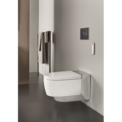 Geberit AquaClean toaleta myjąca wisząca bez kołnierza spłukiwanie wirowe biała 146.202.21.1