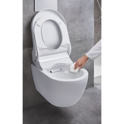 Geberit AquaClean Tuma Comfort urządzenie WC z funkcją higieny intymnej biały/szkło czarne 146.292.SJ.1