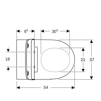 Geberit One miska WC wisząca bez kołnierza spłukiwanie wirowe z deską wolnoopadającą biały 500.201.01.1