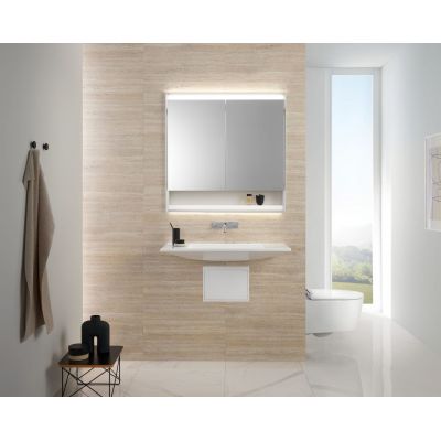 Geberit One miska WC wisząca bez kołnierza spłukiwanie wirowe z deską wolnoopadającą biały 500.201.01.1