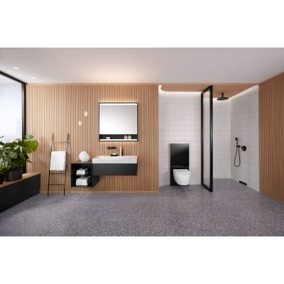 Geberit One miska WC wisząca bez kołnierza spłukiwanie wirowe z deską wolnoopadającą biały 500.201.01.1