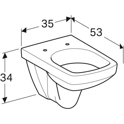 Geberit Selnova Square miska WC wisząca biała 500.270.01.5