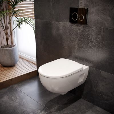 Geberit Selnova Premium miska WC wisząca bez kołnierza biały 501.545.01.1