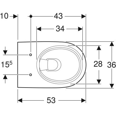 Geberit Selnova Premium miska WC wisząca bez kołnierza biały 501.545.01.1