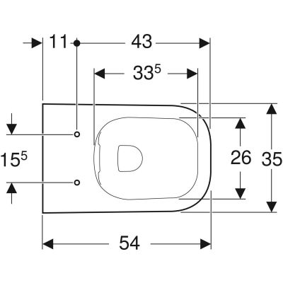Geberit Selnova Premium miska WC wisząca bez kołnierza biała 501.546.01.1