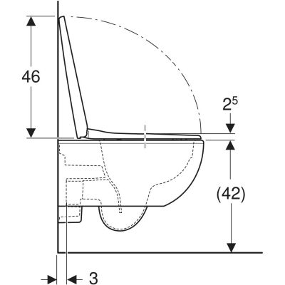 Zestaw Geberit Duofix Delta stelaż podtynkowy WC z miską Selnova Premium bez kołnierza i deską wolnoopadającą (111170002, 502793001)