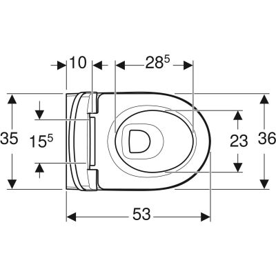 Zestaw Geberit Duofix Delta stelaż podtynkowy WC z miską Selnova Premium bez kołnierza i deską wolnoopadającą (111170002, 502793001)
