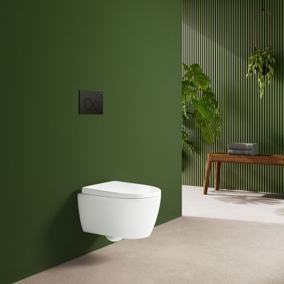 Geberit iCon miska WC z deską wolnoopadającą wisząca bez kołnierza ze spłukiwaniem wirowym biały połysk 503.045.00.1