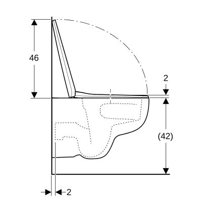 Geberit Selnova miska WC z deską wolnoopadającą stelażem podtynkowym wspornikami i uszczelką wygłuszającą biały połysk (503083001,111320006, 111815001, 156050001)