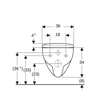 Geberit Selnova miska WC z deską wolnoopadającą stelażem podtynkowym wspornikami i uszczelką wygłuszającą biały połysk (503083001,111320006, 111815001, 156050001)