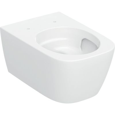 Geberit Smyle Square miska WC wisząca bez kołnierza ze spłukiwaniem wirowym biały połysk 503.170.00.1