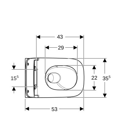 Geberit Smyle Square miska WC z deską wolnoopadającą wisząca bez kołnierza ze spłukiwaniem wirowym biały połysk 503.171.00.1