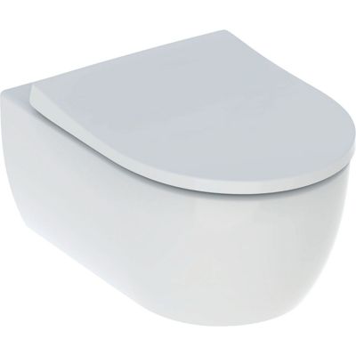 Zestaw Geberit iCon miska z deską ze stelażem wspornikami i uszczelką wygłuszającą biały (111320006, 111815001, 156050001, 503233001)