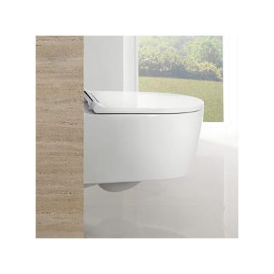 Geberit One miska WC wisząca bez kołnierza spłukiwanie wirowe z deską wolnoopadającą biały 500.201.01.1