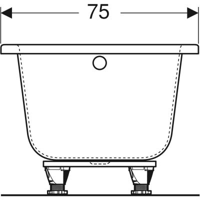 Geberit Perfect wanna prostokątna 170x75 cm biała 554.073.01.1