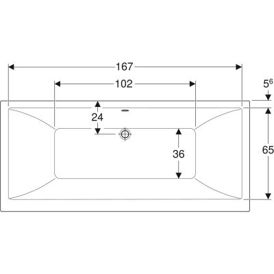 Geberit Selnova Square wanna prostokątna 180x80 cm biała 554.387.01.1